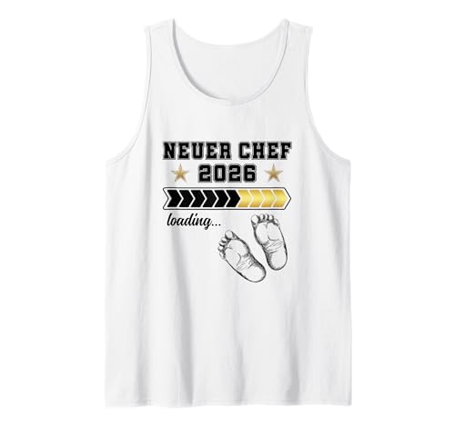Chef Loading 2026 Baby Verkünden Familie Wir Werden Eltern Tank Top von Wir werden Eltern Verkünden & Baby Loading 2026