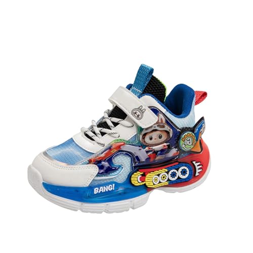 WirSSGut Kinder Sneaker Jungen Glühen Cartoon Sportschuhe Mädchen Turnschuhe Bequem Leichte Atmungsaktiv Kinderschuhe EU25-36 von WirSSGut