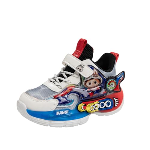 WirSSGut Kinder Sneaker Jungen Glühen Cartoon Sportschuhe Mädchen Turnschuhe Bequem Leichte Atmungsaktiv Kinderschuhe EU25-36 von WirSSGut