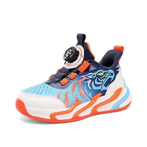 WirSSGut Kinderschuhe Laufschuhe Jungen Mädchen Kinder Turnschuhe Leicht Mode Atmungsaktiv Mesh Sneakers Sportschuh mit Drehknopfe Gr.29-39 von WirSSGut