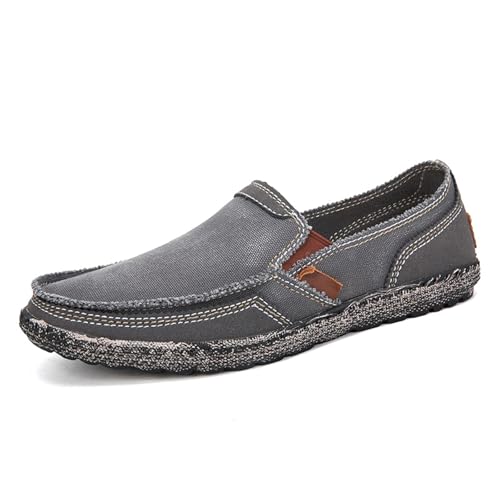 WirSSGut Slip-On-Loafer für Herren hautfreundliche Mokassins Bootsschuhe Loafers Business Leicht Schuhe Flache Fahren Weiche Bequeme Atmungsaktiv Walkingschuhe 39-48 von WirSSGut