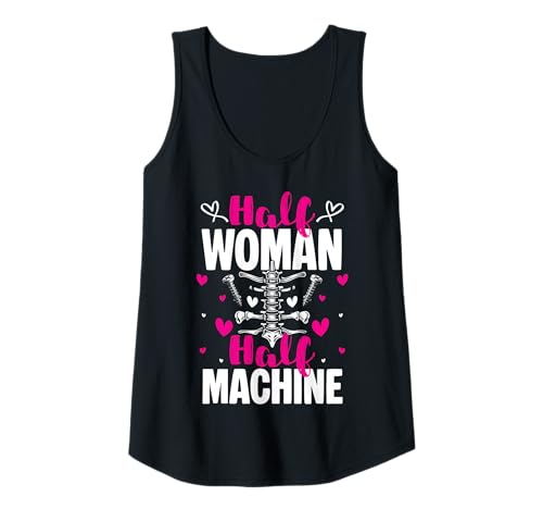 Damen Half Woman Half Machine Spinal Fusion Surgery Tank Top von Wirbelsäulenfusion Design Operation