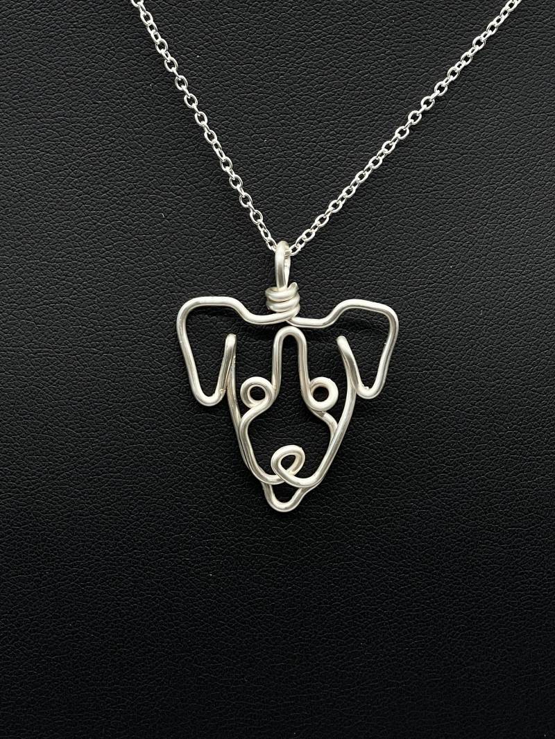 Jack Russell Terrier Halskette, Silber, Draht, Hund, Gedenkhund Gesicht Anhänger, Wire Wrap, One Line, Hund Mutter, Haustier Elternteil Jack Russell Terrier Halskette, Silber, Draht, Hund, Gedenkhund Gesicht Anhänger, Wire Wrap, One Line, Hund Mutter, Haustier Elternteil von WireAccents