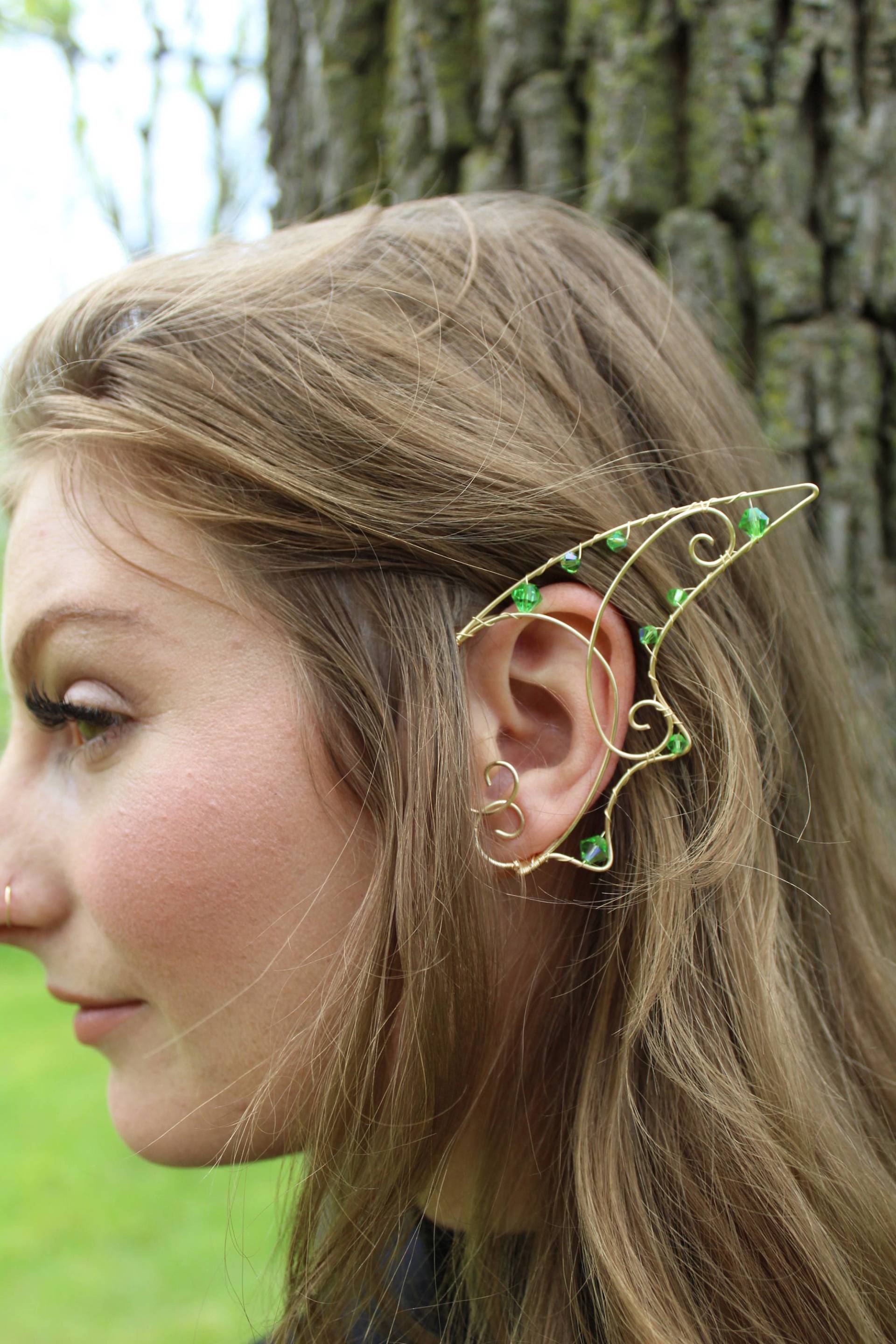 Drachen Ohrmanschetten - Elfen Ohrringe Feen Ohrschmuck Drachen Ohrmanschetten - Elfen Ohrringe Feen Ohrschmuck von WirePrincess