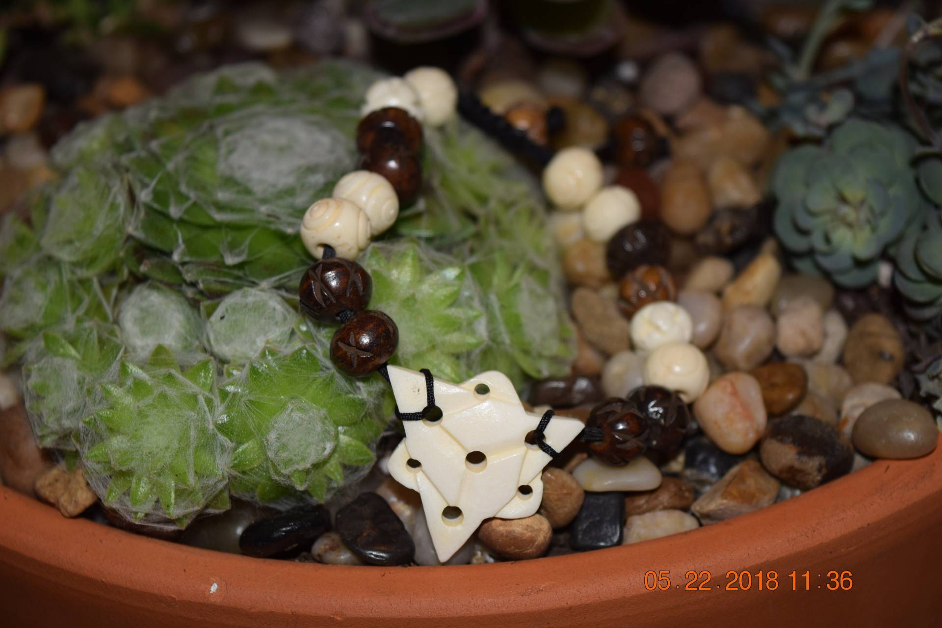 Knochen Und Holz-Perlen-Armband Knochen Und Holz-Perlen-Armband von Wiredbycherid
