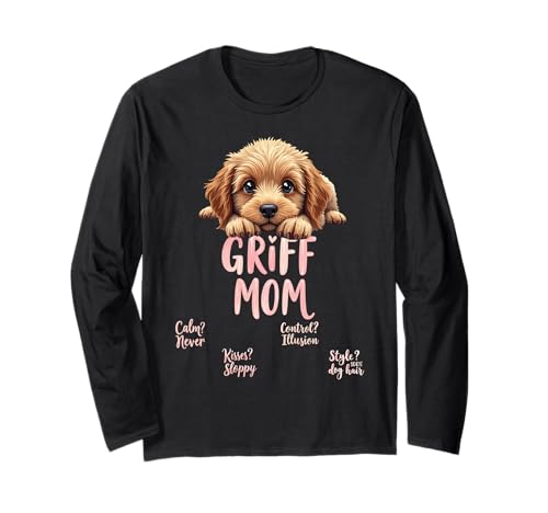 Lustiger Griff Mama Hund Drahthaar Griffon Mama Humor Zitat Langarmshirt Lustiger Griff Mama Hund Drahthaar Griffon Mama Humor Zitat Langarmshirt von Wirehaired Pointing Griffon Fun Designs