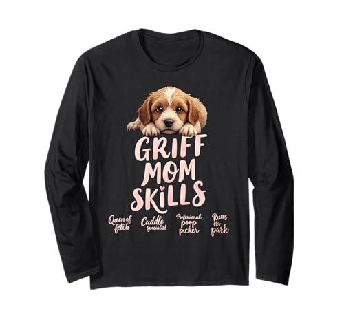 Lustiger Griff Mama Hund Drahthaar Griffon Mama Humor Zitat Langarmshirt Lustiger Griff Mama Hund Drahthaar Griffon Mama Humor Zitat Langarmshirt von Wirehaired Pointing Griffon Fun Designs