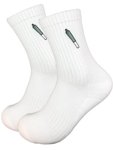 Joint Socken - High Socks aus Baumwolle | Lustige Socken für Männer & Frauen | 1 Paar Socken mit bestickten Motiv in Größe 37-41 (S/M) | Geschenk zum Geburtstag oder Weihnachten von WirklichRich