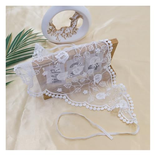 Wisafory 2 Stück Spitzen Haarbänder Elegantes Stirnband Dreieck Kopftücher Dekoratives Haarreifen Mode Bandanas Blumen Kopfzubehör Haarschal Haartücher für Frauen Mädchen Party Täglichen Basis 1# von Wisafory