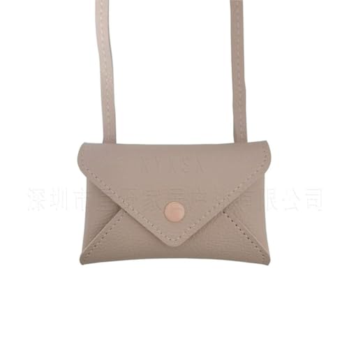 Wisafory Mini Umschlag-Geldbörse für Damen Kleine Umhängetasche Handgefertigt Gürteltasche Schultertasche Crossbody PU Leder Tasche Geldaufbewahrung mit Schnappverschluss für jeden Anlass Rosa von Wisafory