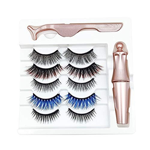 Wisboey 5 Paar Gemischte Farbige Magnetische Falsche Wimpern Wasserdichte Eyeliner Pinzette Set Dicke Magnetische Falsche Wimpern Wisboey 5 Paar Gemischte Farbige Magnetische Falsche Wimpern Wasserdichte Eyeliner Pinzette Set Dicke Magnetische Falsche Wimpern von Wisboey