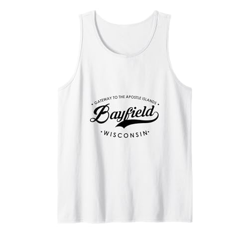Bayfield WI Tor zu den Apostelinseln für Männer und Frauen. Tank Top Bayfield WI Tor zu den Apostelinseln für Männer und Frauen. Tank Top von Wisconsin WI Script Pride Products