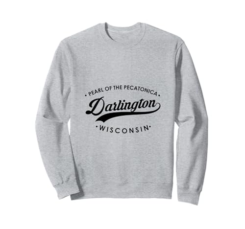 Carlington WI Pearl of The Pecatonica für Männer und Frauen. Sweatshirt von Wisconsin WI Script Pride Products