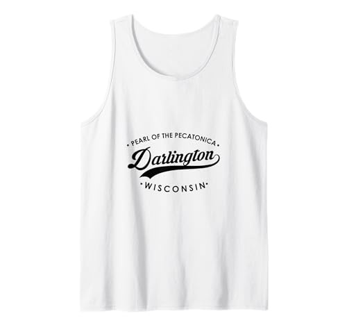 Carlington WI Pearl of The Pecatonica für Männer und Frauen. Tank Top von Wisconsin WI Script Pride Products