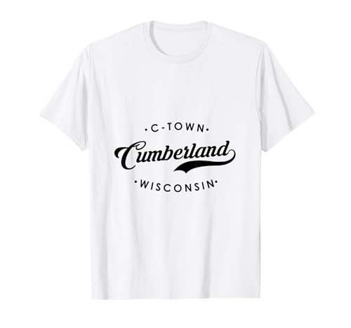 Cumberland WI C-Town für Herren und Damen. T-Shirt von Wisconsin WI Script Pride Products
