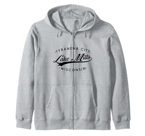 Lake Mills WI Tyranena City für Herren und Damen. Kapuzenjacke Lake Mills WI Tyranena City für Herren und Damen. Kapuzenjacke von Wisconsin WI Script Pride Products