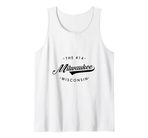 Milwaukee WI The 414 für Männer und Frauen. Tank Top von Wisconsin WI Script Pride Products
