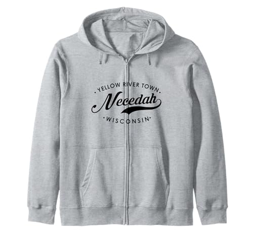 Necedah WI Yellow River Town für Männer Frauen Kapuzenjacke Necedah WI Yellow River Town für Männer Frauen Kapuzenjacke von Wisconsin WI Script Pride Products