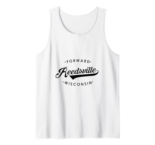 Reedsville WI State Motto für Männer Frauen Tank Top von Wisconsin WI Script Pride Products
