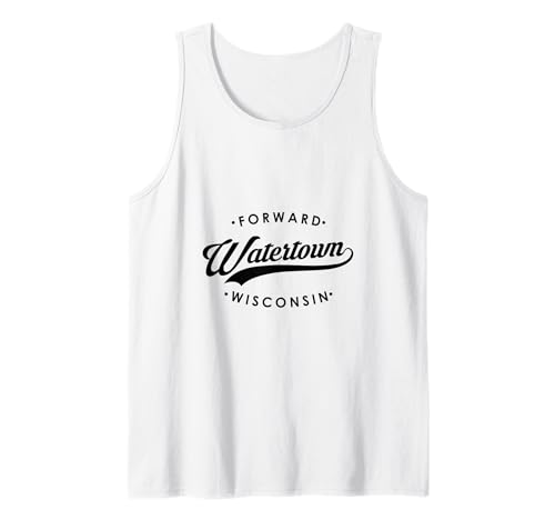 Watertown WI State Motto für Männer Frauen Tank Top von Wisconsin WI Script Pride Products