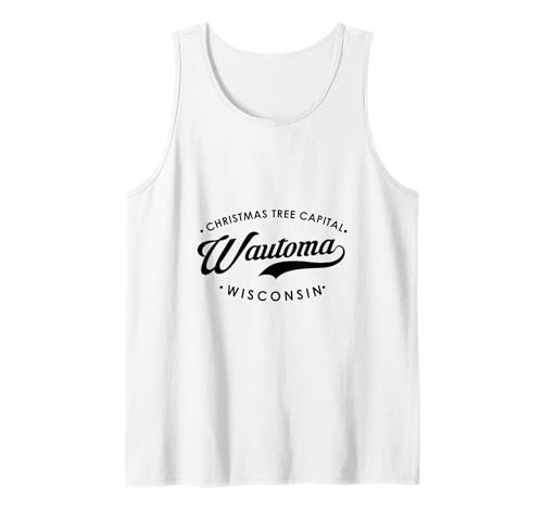 Wautoma WI Weihnachtsbaum Hauptstadt für Männer Frauen Tank Top Wautoma WI Weihnachtsbaum Hauptstadt für Männer Frauen Tank Top von Wisconsin WI Script Pride Products