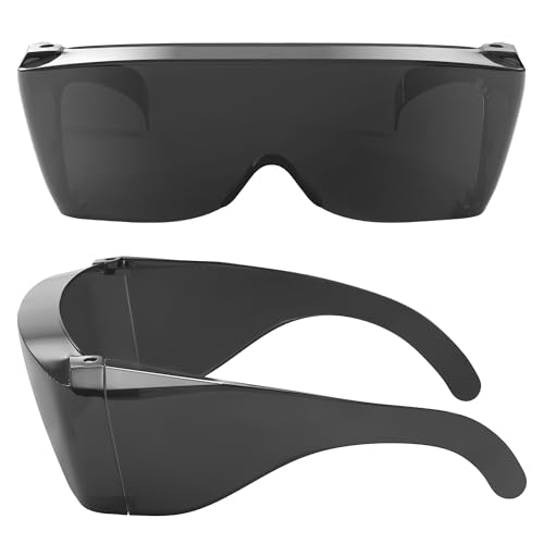 Wise Eyewear Cover-Ups Schwarze Sonnenbrille zum Überziehen – Rundum-Sonnenbrille – Menschen, die in der Sonne eine verschreibungspflichtige Brille tragen (Schwarz) von Wise Eyewear