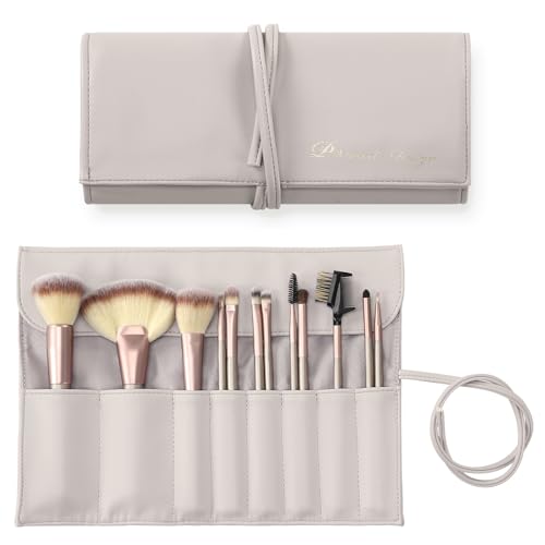 WiseBoy Make-up-Pinselhalter, Organizer, Pinsel, Rolltasche, Tasche mit Gürtelschlaufe, GRAU von WiseBoy