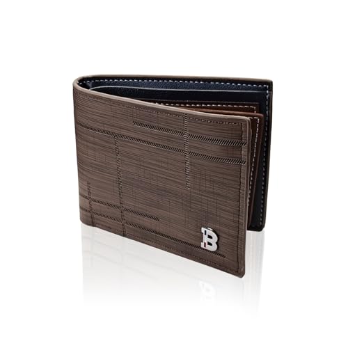 WisePoint Herren-Geldbörsen, PU-Leder, Geldbörsen für Herren, Bifold Card Wallet Herren Geldbörse mit Multi-Kartenschlitz, minimalistischer Kartenhalter für Bargeld, Bankkarte, Quittung, Kleingeld, von WisePoint