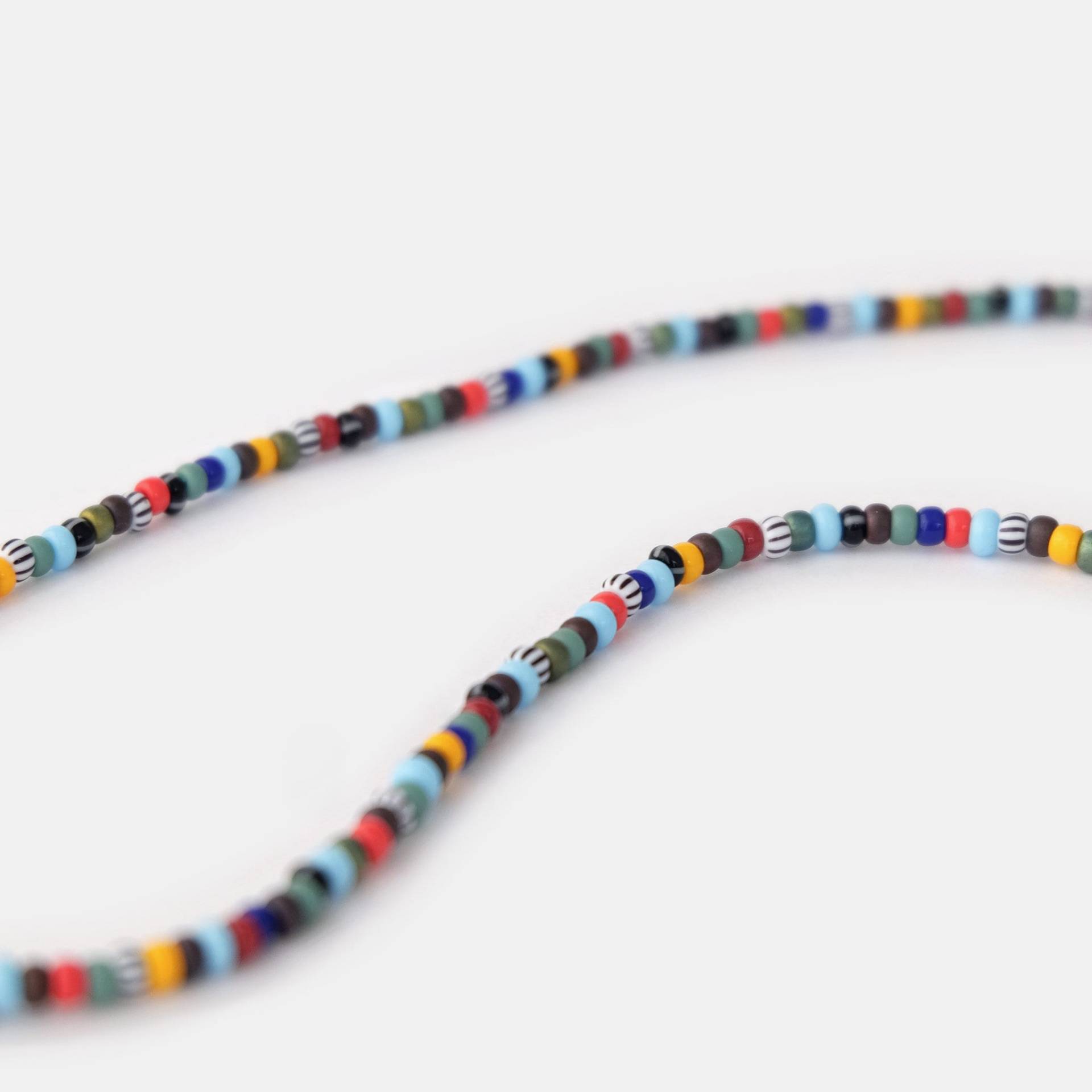 Mehrfarbige Perlen Herrenkette, Kleine Perlenkette Für Männer, Regenbogen Herren Halskette, Bunte Geburtstagsgeschenk Freund Mehrfarbige Perlen Herrenkette, Kleine Perlenkette Für Männer, Regenbogen Herren Halskette, Bunte Geburtstagsgeschenk Freund von WisemenOfficial