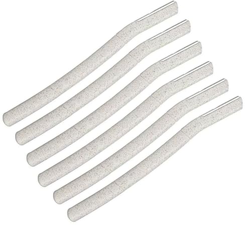 Bart-Rasierer für Herren, Bartschneider, Augenbrauen-Rasierer, Edelstahl-Klinge für Gesichtshaar, Fusselentferner, Haarrasierer, Dermaplaning-Klingen für Fellpflege, Styling, 6 Stück von Wisesurf