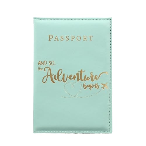 Reisepasshülle, Grün PU Leder Reisepasshülle Reisepasshüllen Klar Personalisierte Schutzhüllen Reise Wallet Case Organizer mit Brieftasche für Kreditkarte Visitenkarte Reisepass, grün, Einheitsgröße, von Wisesurf