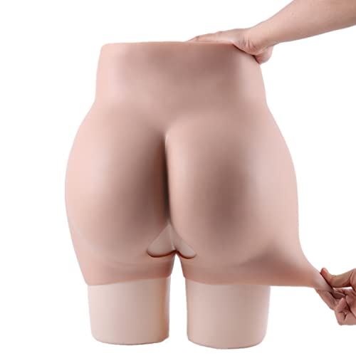 Wisfancy Vollsilikon Höschen Silikon Panty Offener Schritt Gesäß Hüften Gepolsterte Po Lifter Hip Enhancer Höschen Gepolstert Push up Höschen Body Shaper Für Transgender Crossdresser von Wisfancy