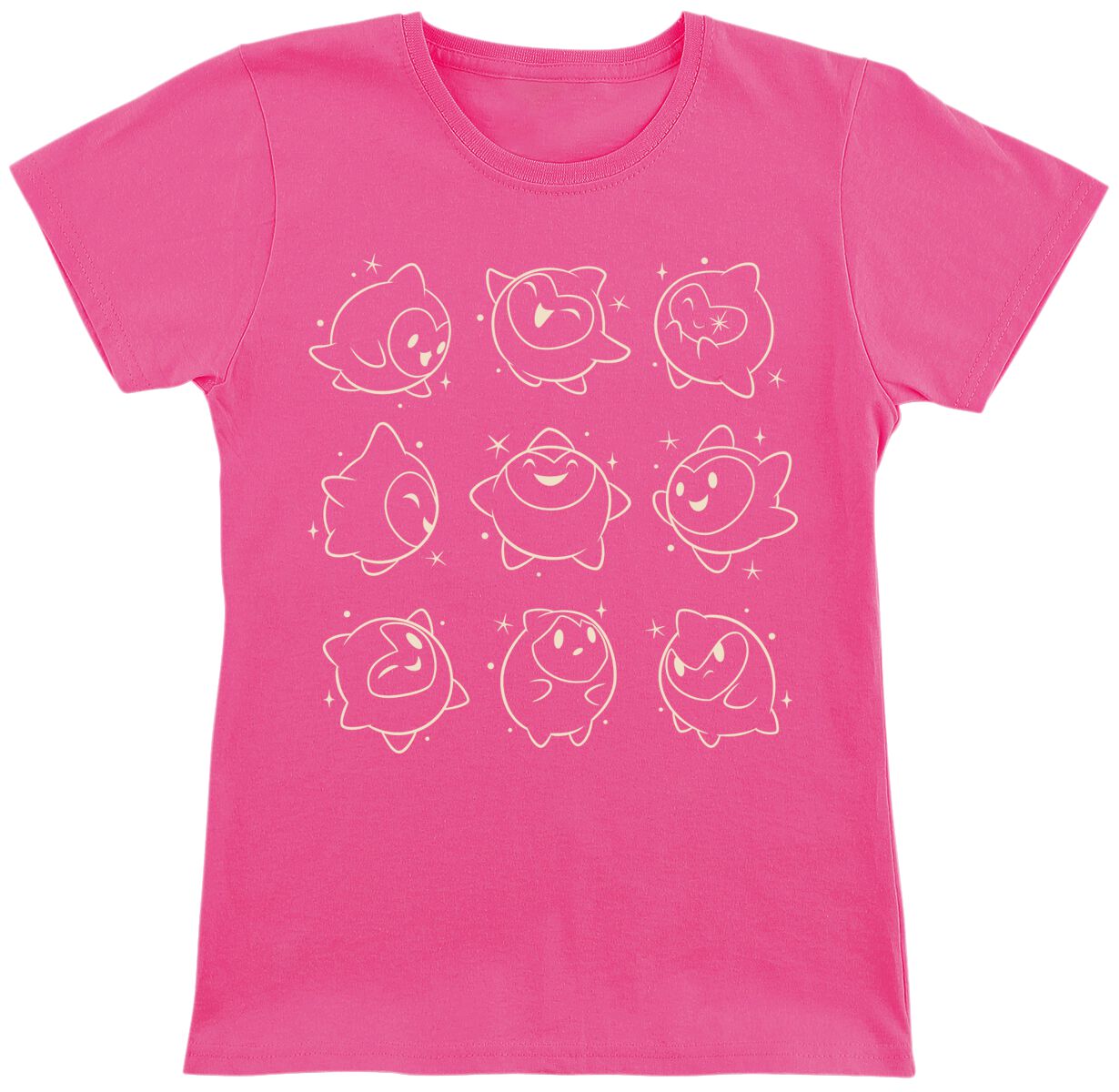 Wish - Disney T-Shirt - Star - 104 bis 164 - für Mädchen & Jungen - Größe 164 - pink  - Lizenzierter Fanartikel von Wish