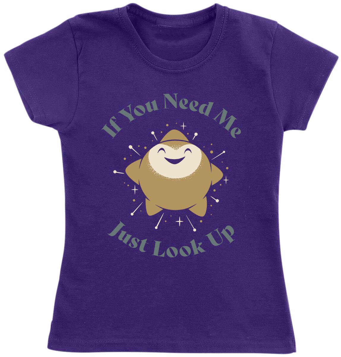 Wish If You Need Me Just Look Up T-Shirt lila in 104 von Wish