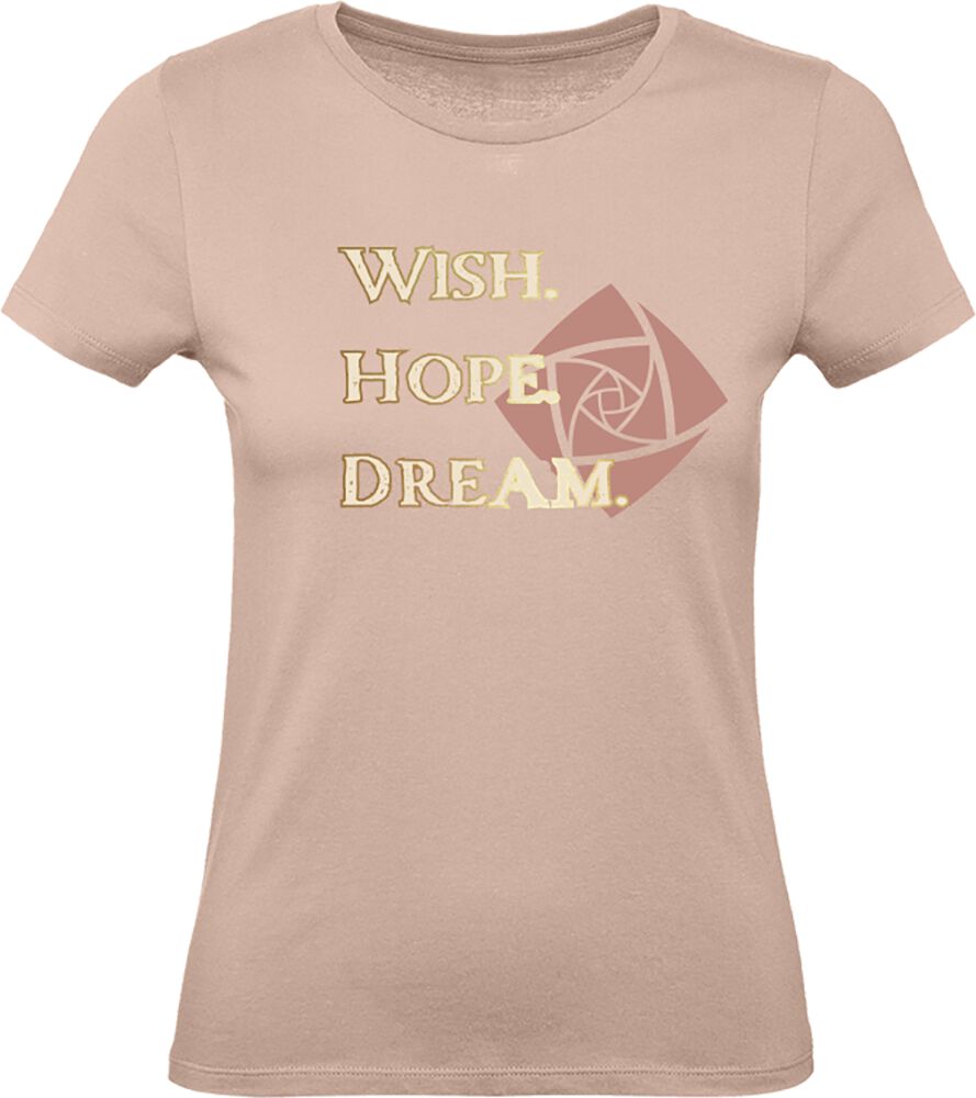 Wish Wish. Hope. Dream. T-Shirt altrosa in XXL von Wish
