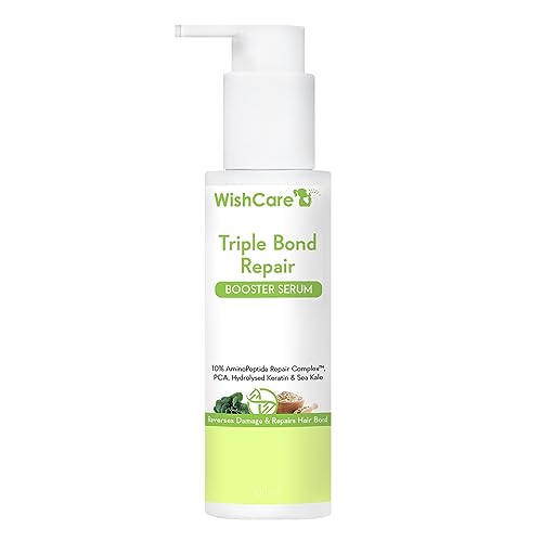 WishCare Triple Bond Repair Booster Haarserum für trockenes, krauses Haar, 10 % AminoPeptid-Komplex, für Männer und Frauen, 100 ml WishCare Triple Bond Repair Booster Haarserum für trockenes, krauses Haar, 10 % AminoPeptid-Komplex, für Männer und Frauen, 100 ml von WishCare