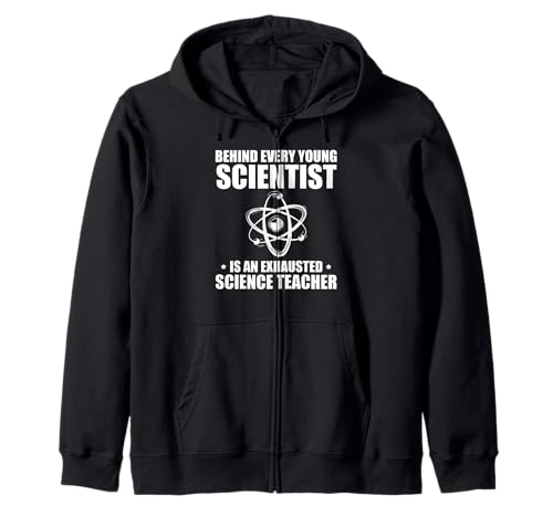 Hinter Jedem Jungen Forscher Steht Lehrer Humor Kapuzenjacke Hinter Jedem Jungen Forscher Steht Lehrer Humor Kapuzenjacke von Wissenschaft Physik Chemie Lehrer Nerd Fan