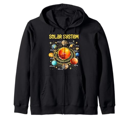Sonnensystem, Planeten, Wissenschaft, Weltraum, Jungen Kapuzenjacke Sonnensystem, Planeten, Wissenschaft, Weltraum, Jungen Kapuzenjacke von Wissenschaftsliebhaber Sonnensystemplaneten