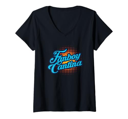 Damen Fanboy Cantina T-Shirt mit V-Ausschnitt Damen Fanboy Cantina T-Shirt mit V-Ausschnitt von Wistful