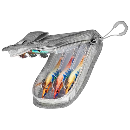 Angreifer Tackle Bag - Schutzabdeckung Salzwasserhakenabdeckung | Transparenter wasserdichte Organizer -Beutel für Kajak -Ausrüstungspeicher | Sechs-Grid-Holz-Köder-Aufbewahrungsbeutel von Wisylizv