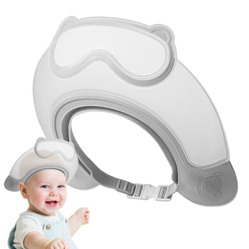 Baby Duschhaube – Verstellbare Kinder-Duschhaube | Shampoo Waschen Haarschutz mit wasserdichtem Design | Kinder-Badekappe mit Ohrenschutz und wasserblockierender Krempe von Wisylizv