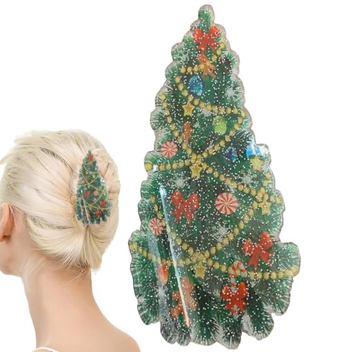 Weihnachts Haarklammern | Damen Acryl Weihnachts Haarspange - Niedliche Mode Barrettes Accessoires Für Halloween Herbst Damen Festliche jungfer Urlaub Teen Hochzeitsfeier von Wisylizv