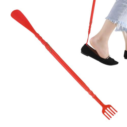 Wisylizv 47 Cm Hand Zurück Kratzer - Langes Griff -Rückenkratzer Mit Massagekrallen | Dual-Purple-Massage-Schuhhorn | Kreatives Dual-Purpose Für Männer, Frauen Und Senioren von Wisylizv