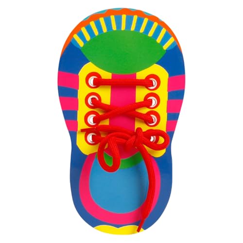 Wisylizv Fadenschuhe didaktische Spielzeuge - Pass -Übungsschuhe | BOCCONI FINE MOTORY TOY | Bildungsspiel für Kinderentwicklung manuelle Fähigkeiten von Wisylizv