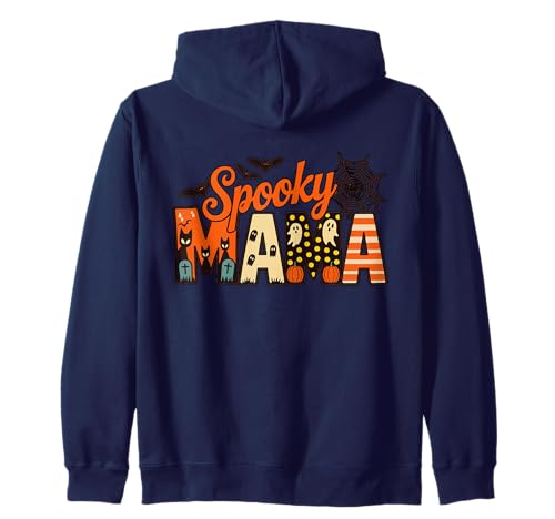 Cute Spooky Mama Halloween - Ghost Pumpkin Spiderweb Damen Kapuzenjacke von Witch Better Have My Tee.USA