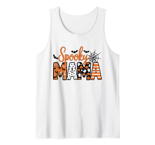 Cute Spooky Mama Halloween - Ghost Pumpkin Spiderweb Damen Tank Top von Witch Better Have My Tee.USA