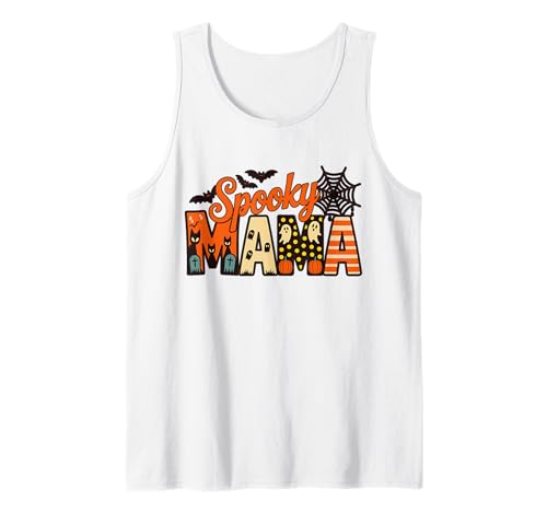 Cute Spooky Mama Halloween - Ghost Pumpkin Spiderweb Damen Tank Top von Witch Better Have My Tee.USA