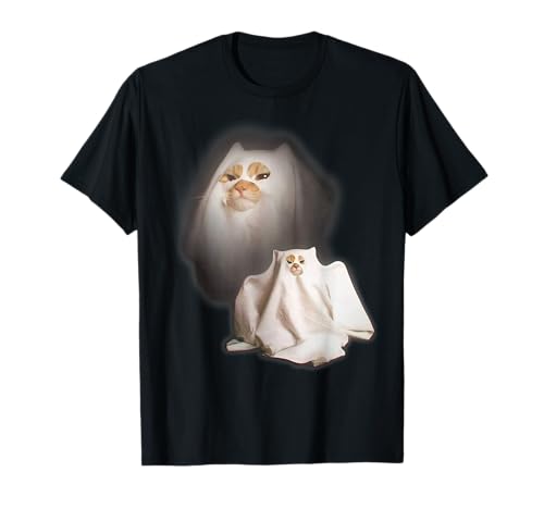Geisterkatze Meme Lustig Halloween Männer Frauen Kinder T-Shirt Geisterkatze Meme Lustig Halloween Männer Frauen Kinder T-Shirt von Witch Cat Peekaboo Halloween
