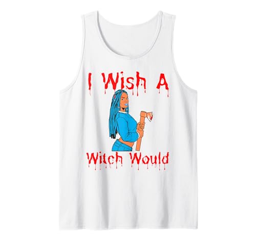 Ich wünschte, eine Hexe würde lustiger Halloween-Spaß für Frauen, Melanin, Schwarz Tank Top Ich wünschte, eine Hexe würde lustiger Halloween-Spaß für Frauen, Melanin, Schwarz Tank Top von Witch Please Funny Halloween Melanin Black Women