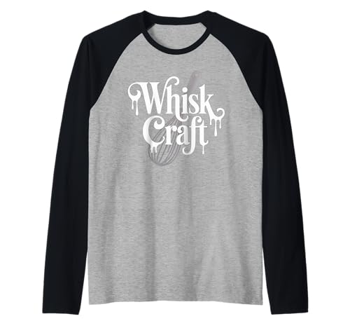Lustiger Backspruch Schneebesen Handwerk Küche Wortspiel Humor Frauen Männer Raglan von Witch Theme Cook Halloween Chef Pastry Joke